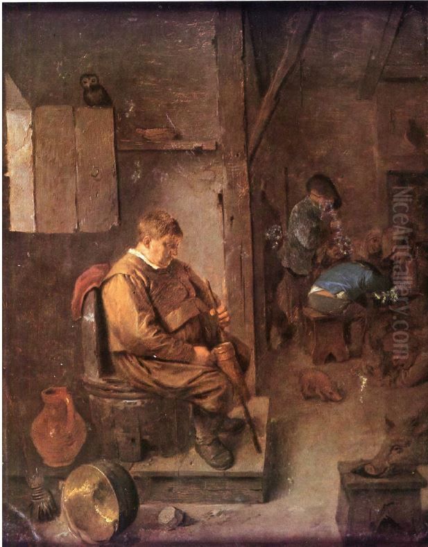 Innkeeper Oil Painting by Adriaen Brouwer