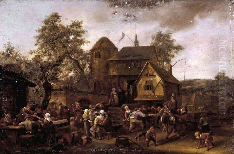 Village Festival) Oil Painting by Jan Steen