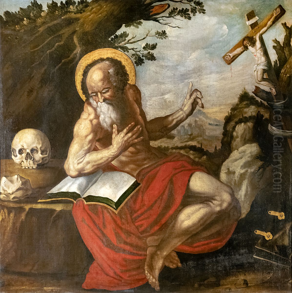 Saint Jerome in the desert Oil Painting by unknown