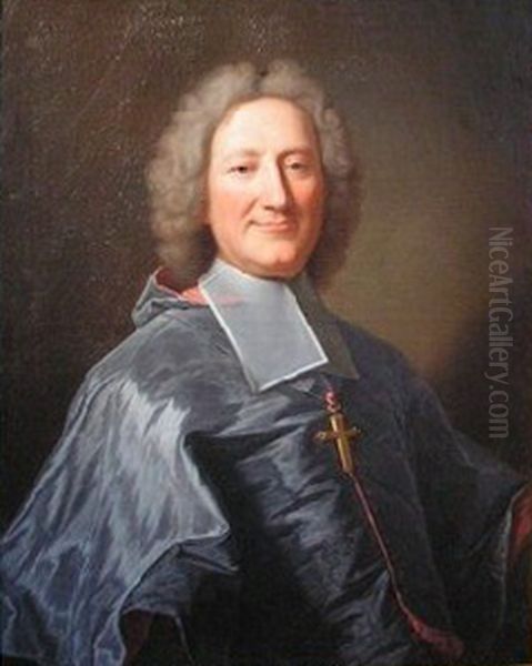 Portrait de l'eveque Nettancourt-Vaubecourt (1659-1736) Oil Painting by Hyacinthe Rigaud