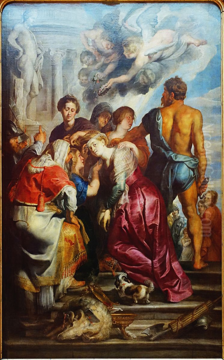 The martyrdom of Saint Catherine of Alexandria Oil Painting by (studio of) Rubens, Peter Paul