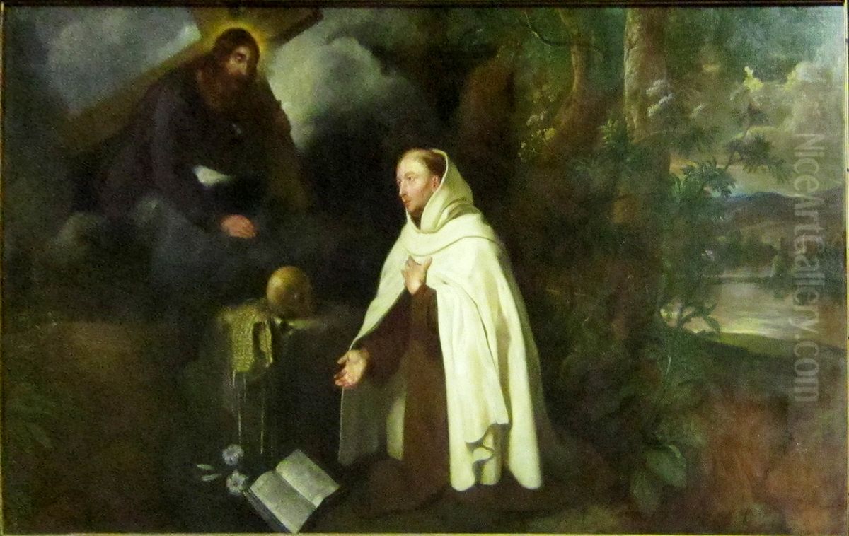 la Vision de saint Jean de la Croix Oil Painting by Jacob van Oost the Younger