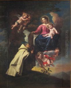 La remise du scapulaire a Saint Simon Stock