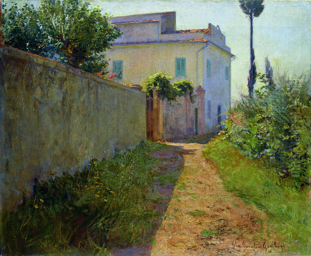 Benvenutin talo Oil Painting by Elin Danielson-Gambogi