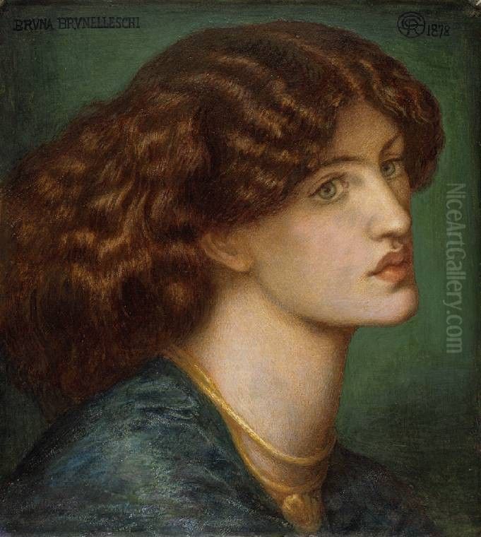 Bruna Brunelleschi Oil Painting by Dante Gabriel Rossetti