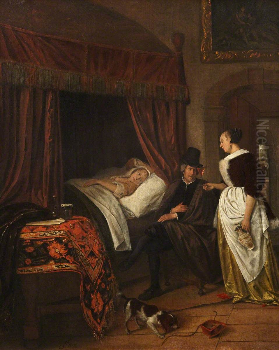 The Doctor's Visit Oil Painting by Jan Steen