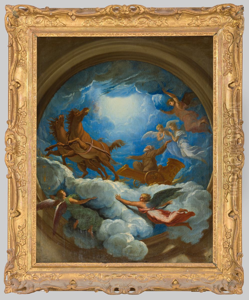 l'Ascension du prophete Elie Oil Painting by Bertholet Flemalle