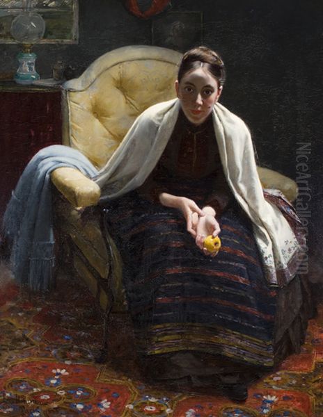 Portrait of Hilma Westerholm Oil Painting by Elin Danielson-Gambogi