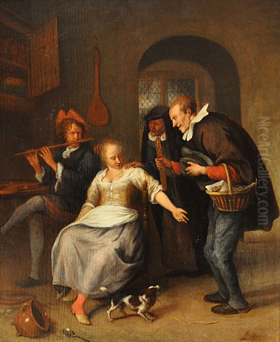 The Pastry Seller Oil Painting by Jan Steen