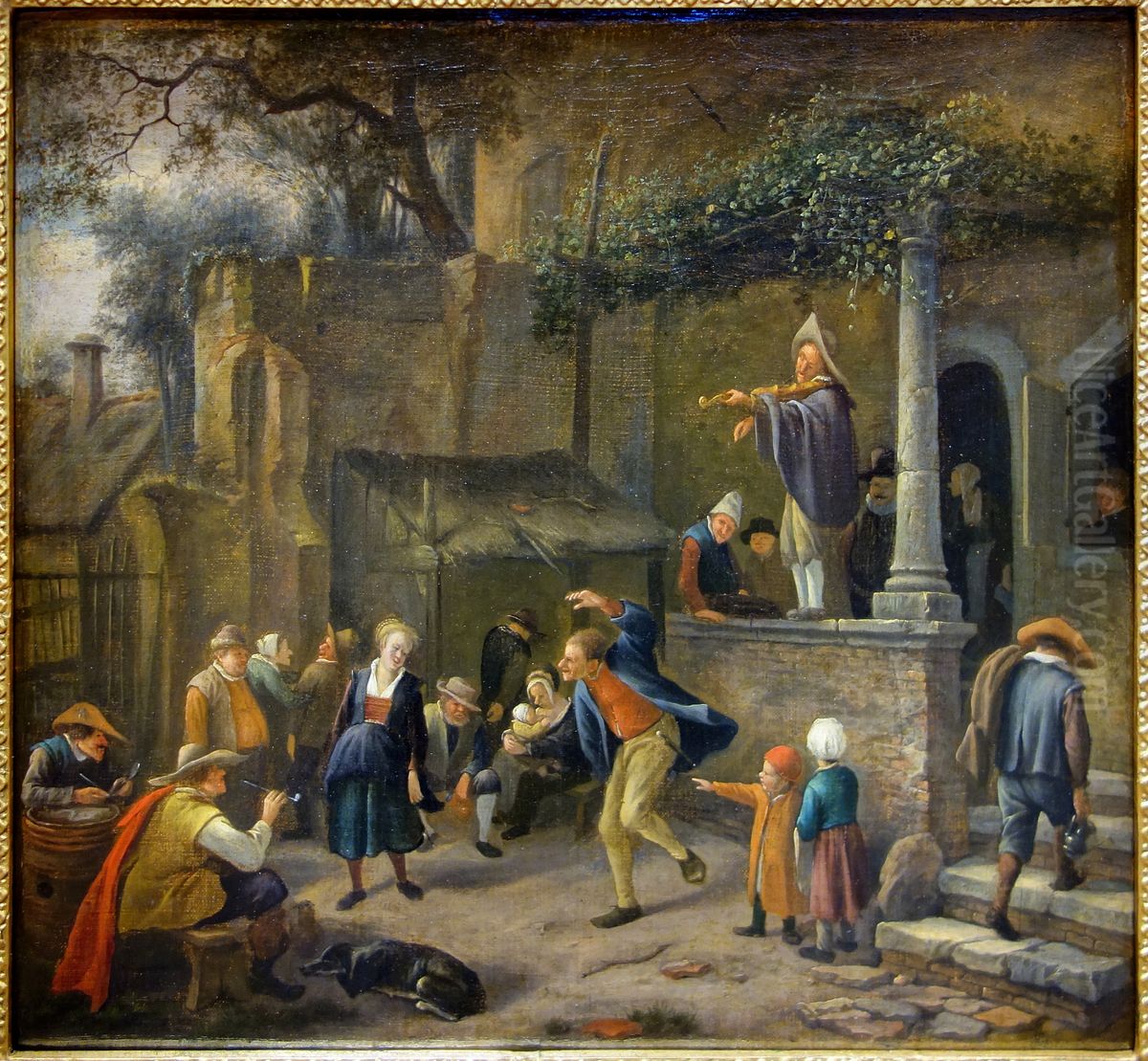 Le menetrier Oil Painting by Jan Steen