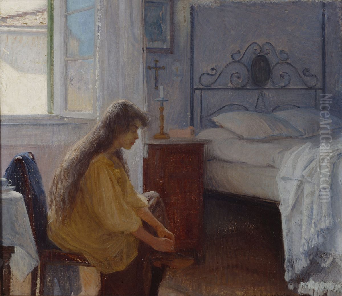 Interior Oil Painting by Elin Danielson-Gambogi