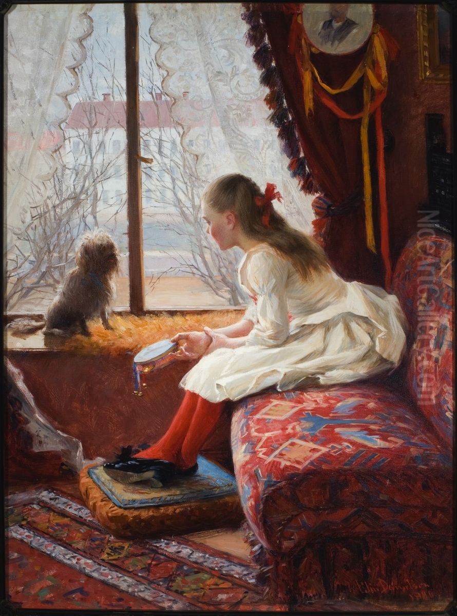 Walborg Jacobsson-Eager Oil Painting by Elin Danielson-Gambogi