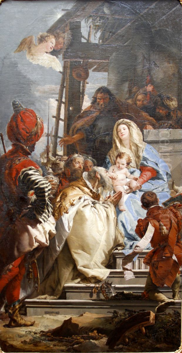 Die Anbetung der Konige Oil Painting by Giovanni Battista Tiepolo