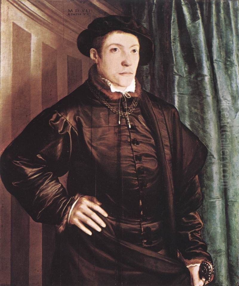 Christoph Fugger Oil Painting by Christoph Amberger