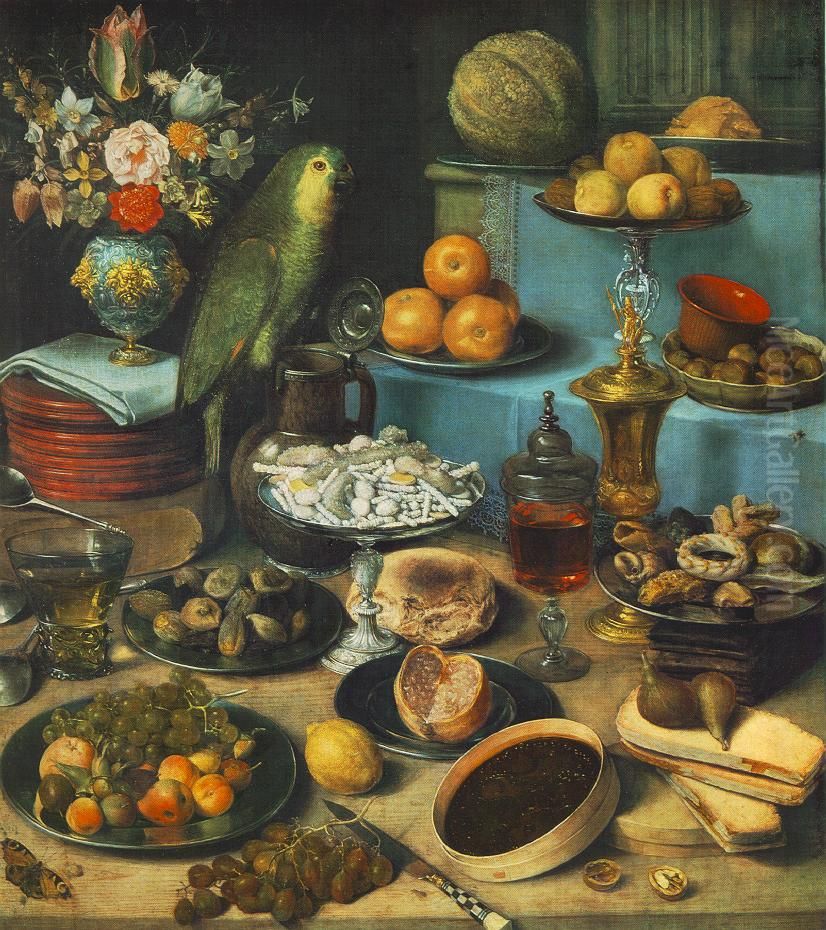 Big banquet Oil Painting by Georg Flegel