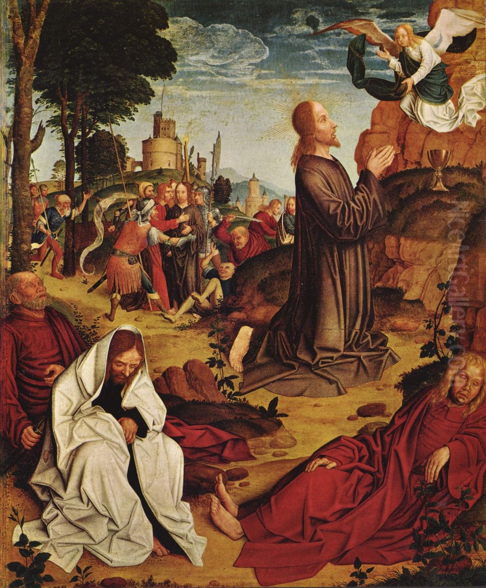 Passionsfolge, Szene: Christus am Olberg Oil Painting by unknown