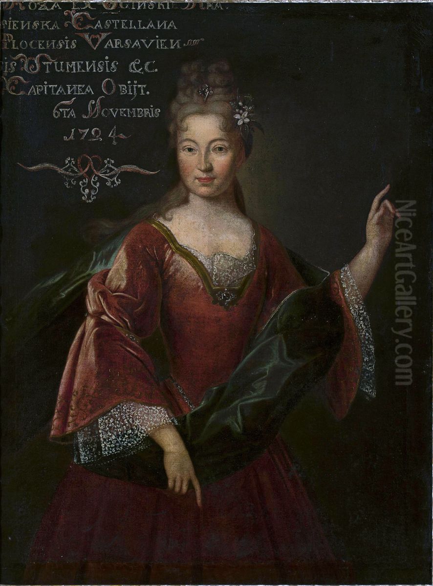 Portrait of Roza Krasinska nee Oginska. Oil Painting by unknown