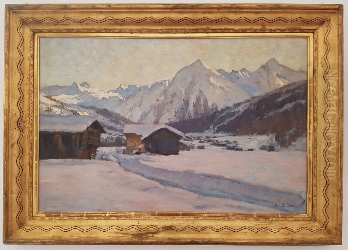 Wintermorgen im Unterengadin Oil Painting by unknown