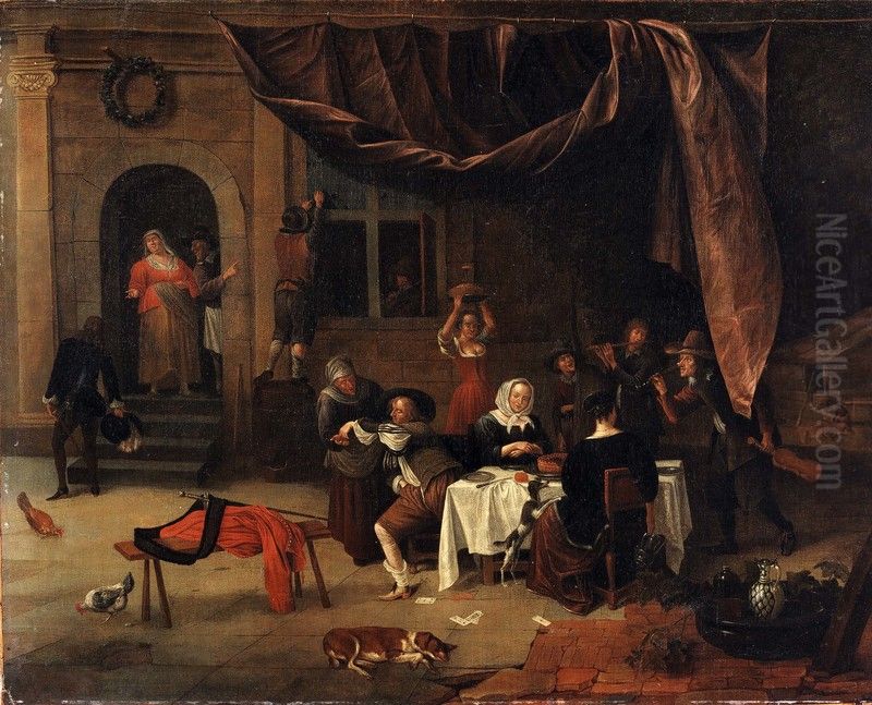 Return of the Prodigal Son Oil Painting by Jan Steen