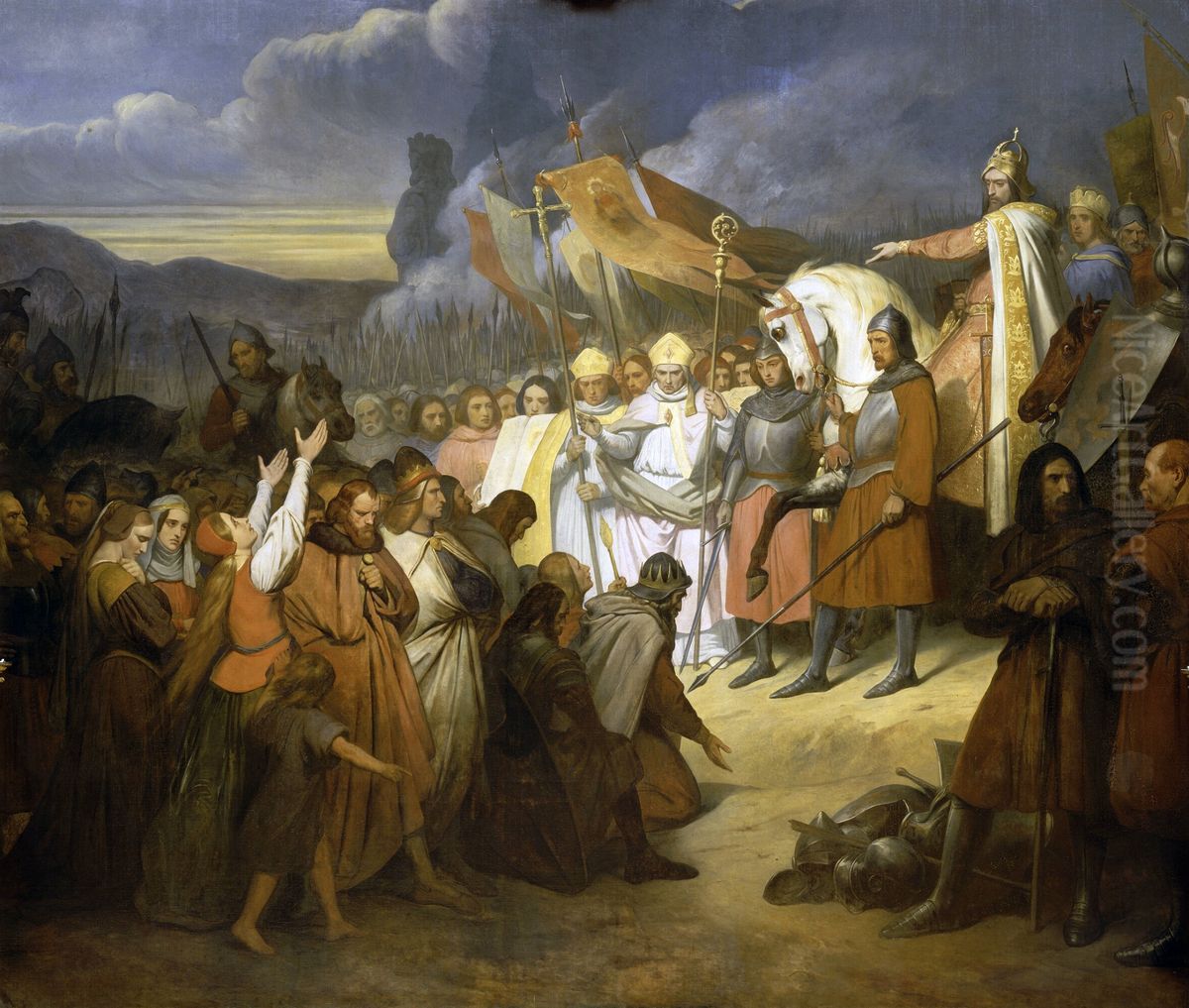 Charlemagne at Paderborn Oil Painting by Ary Scheffer