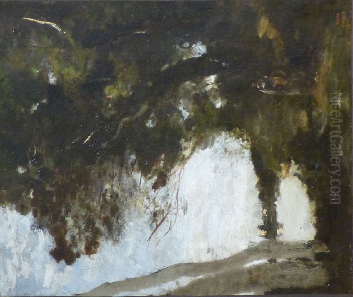 Muse in Undergrowth Oil Painting by Jean-Baptiste Camille Corot