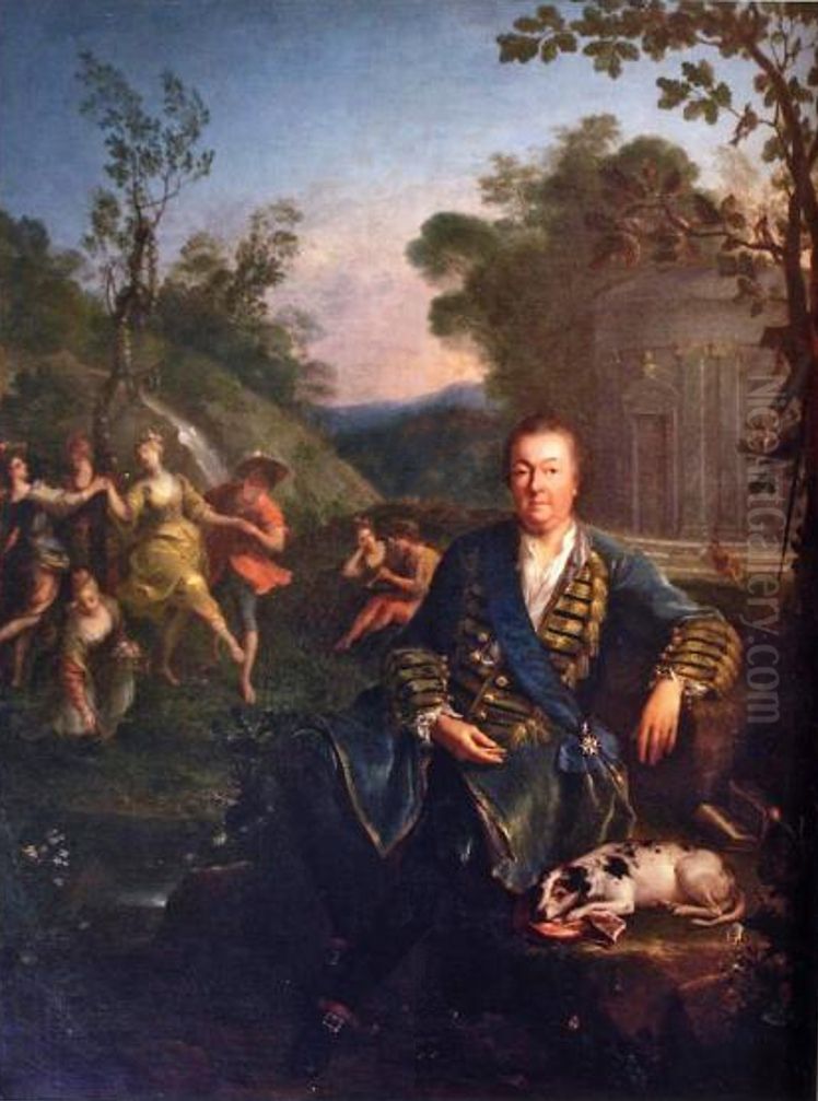 Portrait de Philippe de Vendome, Grand Prieur de France (1655-1727) Oil Painting by Jean Raoux