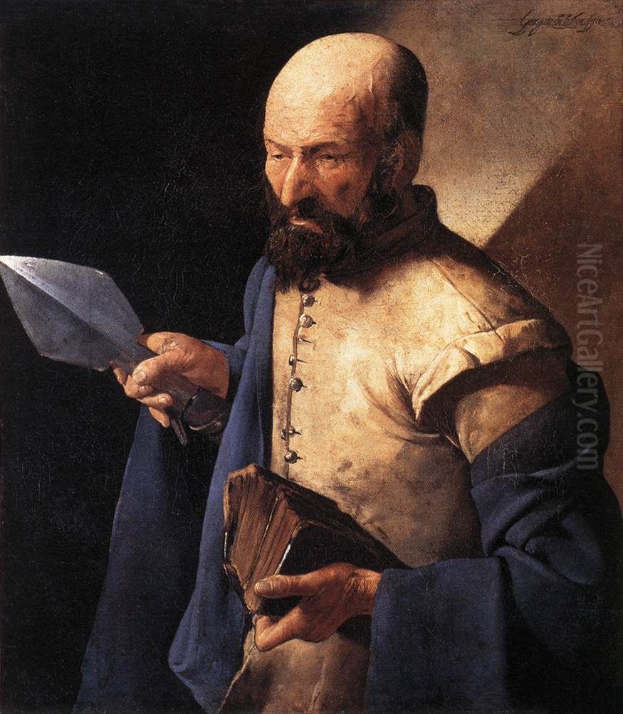 St Thomas Oil Painting by Georges de La Tour