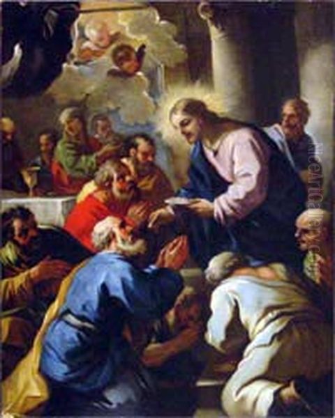 The Last Supper Oil Painting by Luca Giordano
