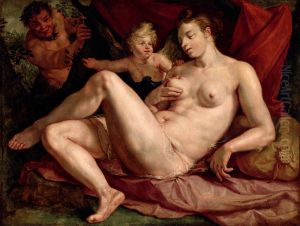 Venus et l'Amour epies par un satyre, dit autrefois Jupiter et Antiope.[1]