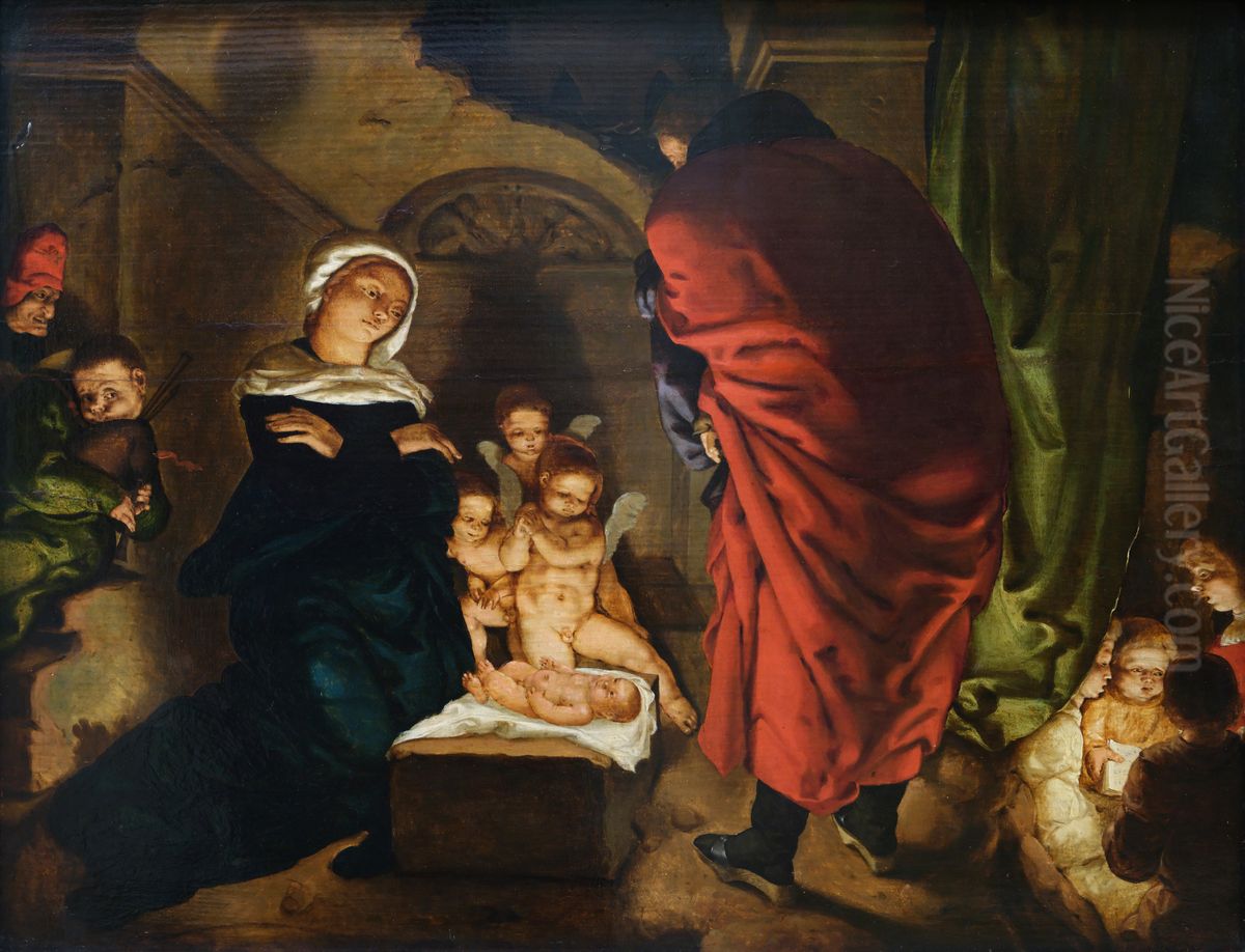 La Nativite Oil Painting by Aertgen van Leyden