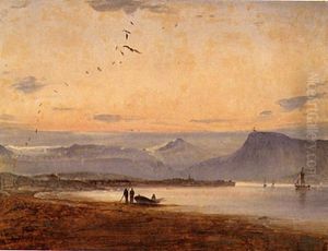 << Vue de Troms-Oe (esquisse) >>