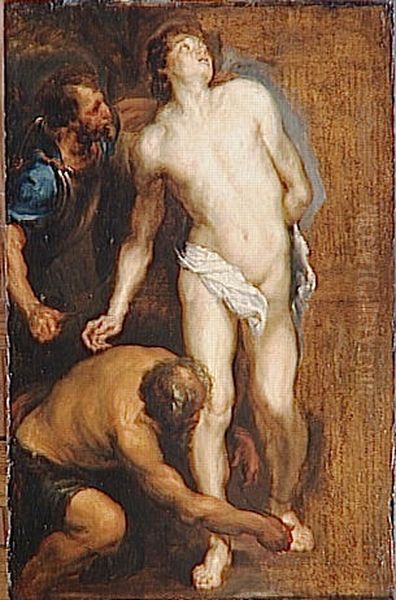 Etude pour le martyre de saint Sebastien Oil Painting by Sir Anthony Van Dyck