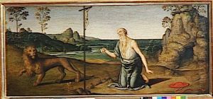 Saint Jerome dans le desert