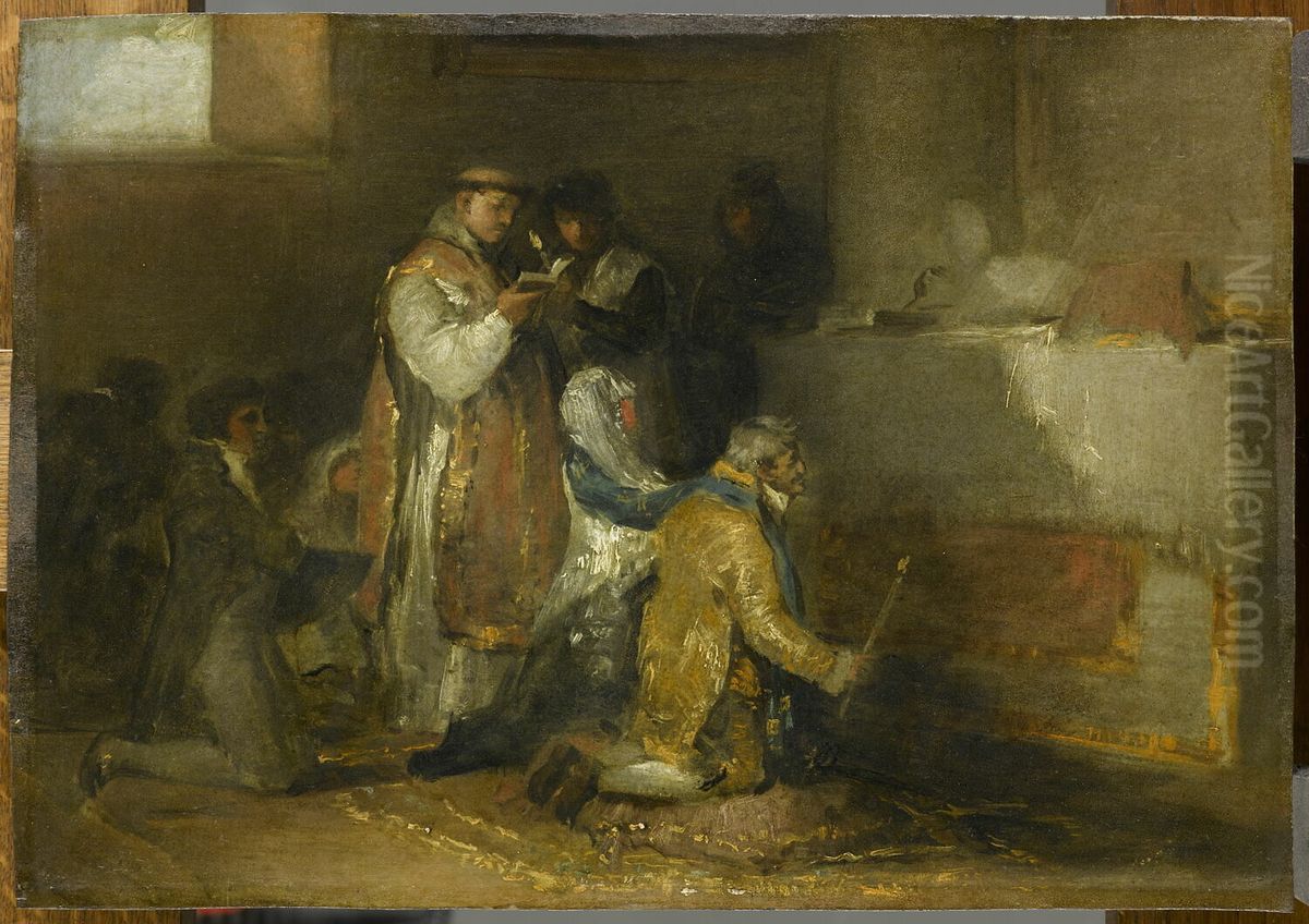Le mariage inegal Oil Painting by Francisco Goya Fuendetodos