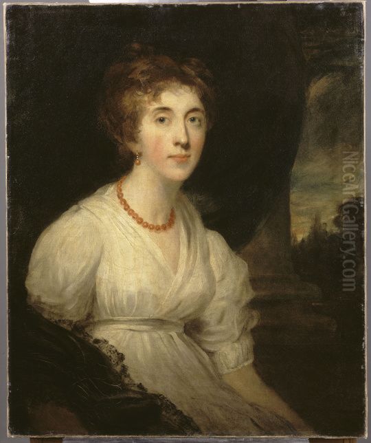 Portrait de Mrs John George Montagu,dit autrefois La comtesse d'Oxford Oil Painting by John Hoppner