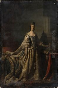 Portrait de la reine Charlotte (1744-1818), en robe de couronnement