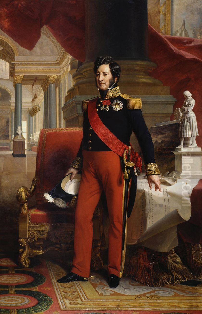 Louis-Philippe 1er, roi des Francais (1773-1850) Oil Painting by Franz Xavier Winterhalter