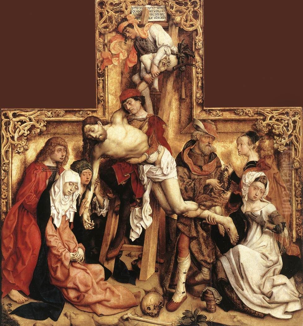The Descent from the Cross Oil Painting by Master of the Saint Bartholomew Altarpiece
