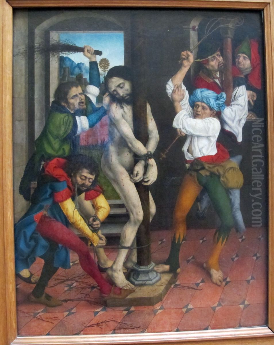 La Flagellation du Christ Oil Painting by Master L. Cz.