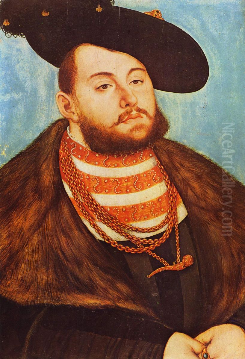 Portrait de Jean-Frederic le Magnanime Oil Painting by Lucas Cranach the Elder