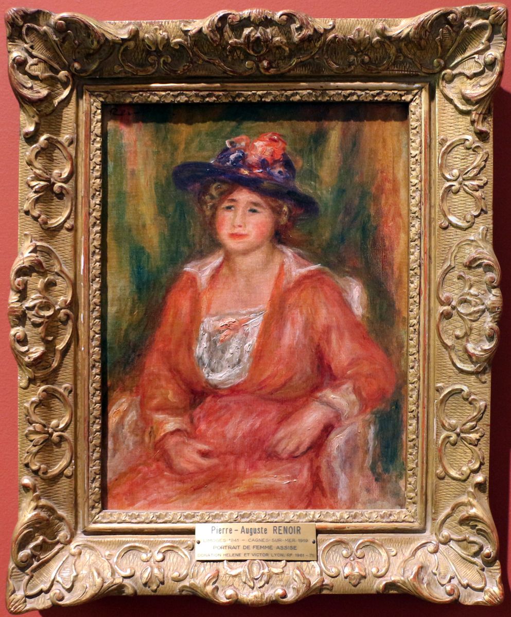Portrait de femme assise Oil Painting by Pierre Auguste Renoir