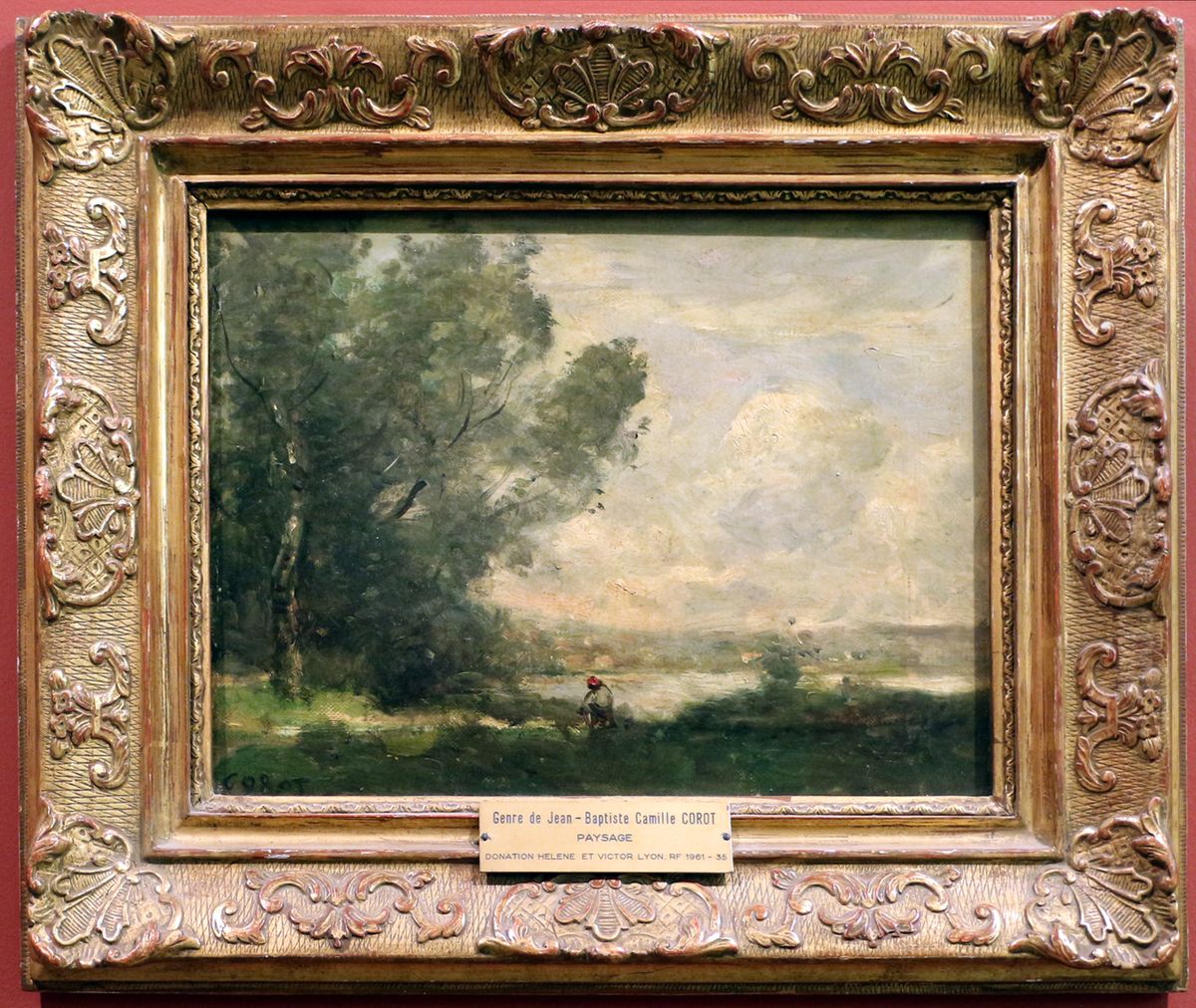 Paysage. Oil Painting by Jean-Baptiste Camille Corot