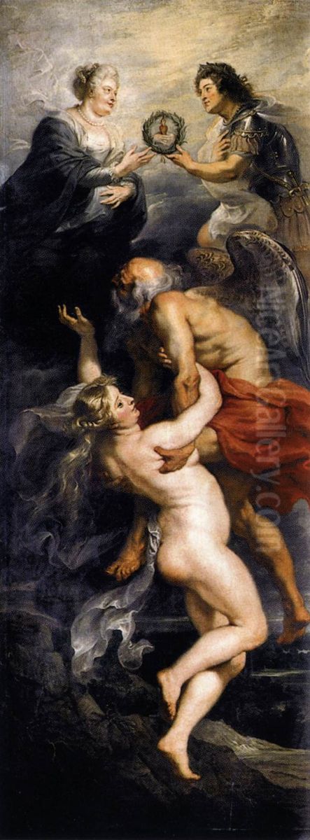 Le Triomphe de la verite Oil Painting by (studio of) Rubens, Peter Paul