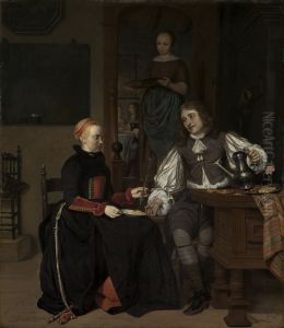 Young Couple at Breakfast