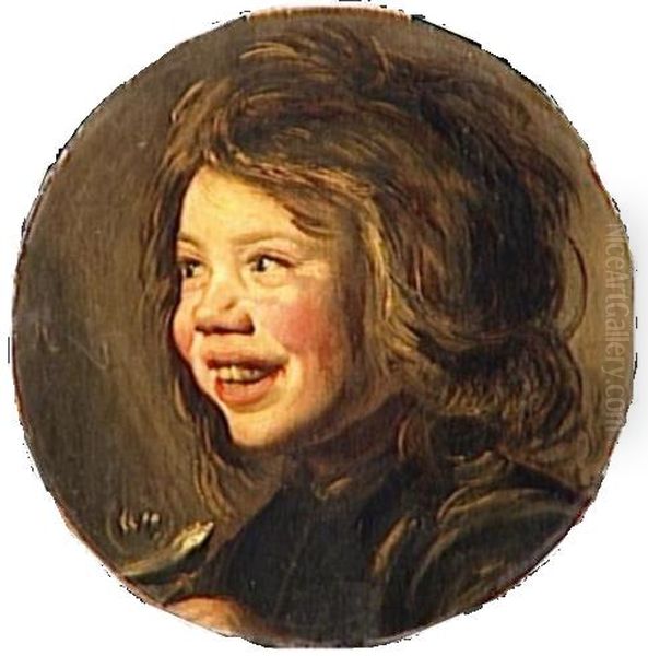 Child with a soap bubble Oil Painting by Frans Hals