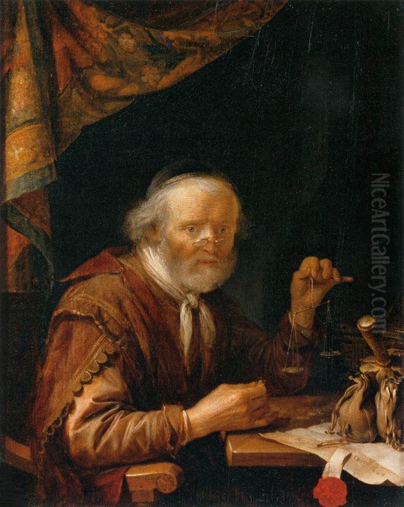 Le peseur d'or Oil Painting by Gerrit Dou