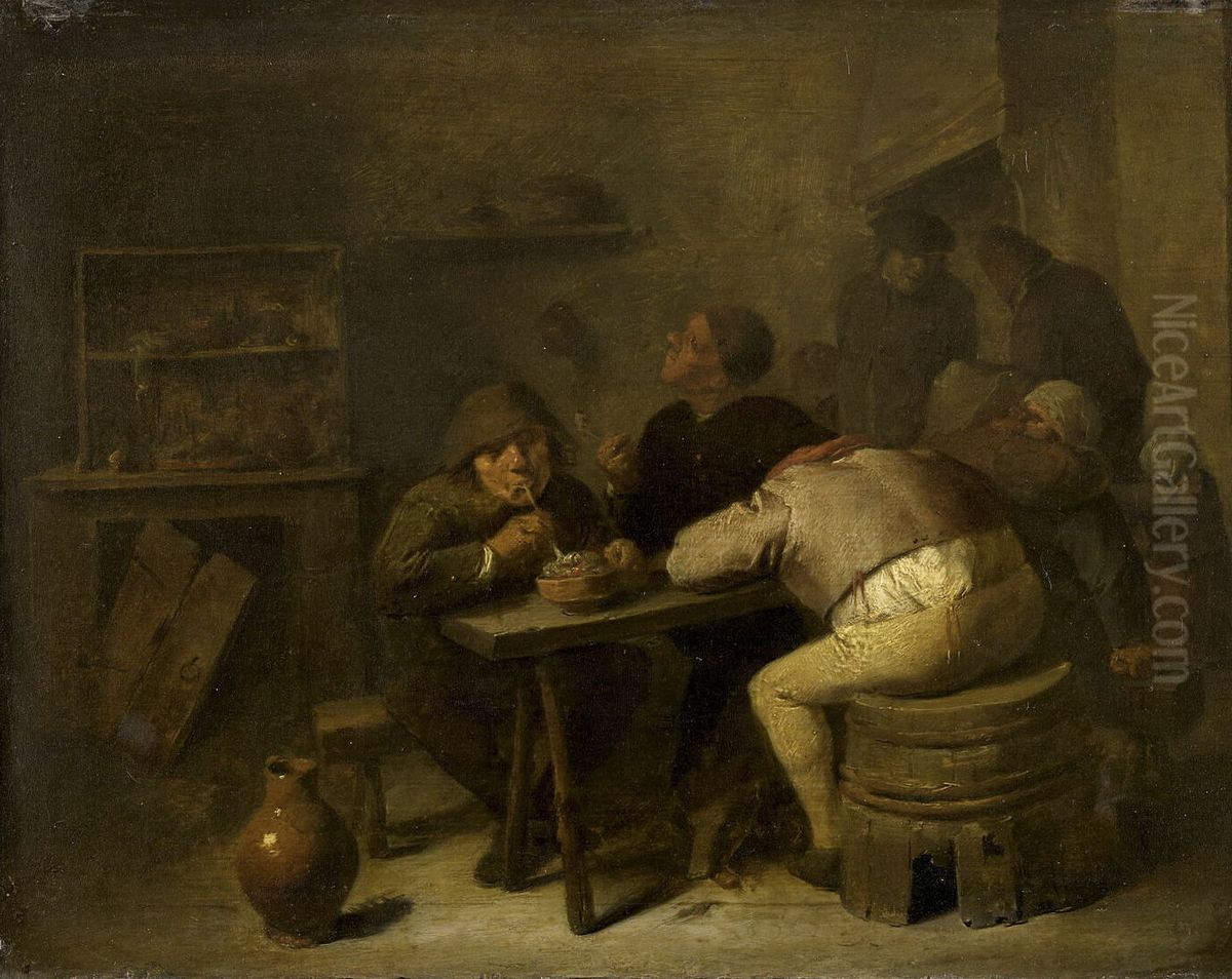Interieur de tabagie Oil Painting by Adriaen Brouwer