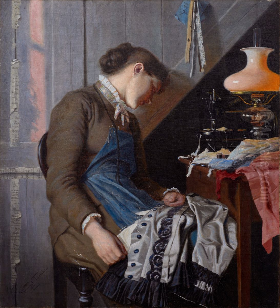 Syerske Pinsemorgen Oil Painting by Wenzel Tornoe