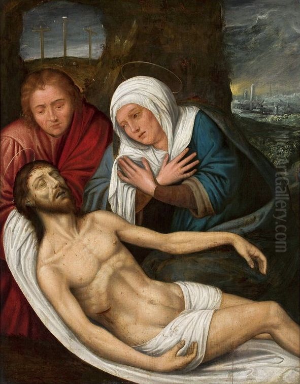 Mourning of Christ Oil Painting by Quinten Metsys