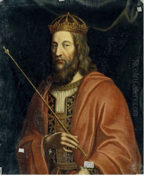 Louis II, dit le Begue Oil Painting by unknown